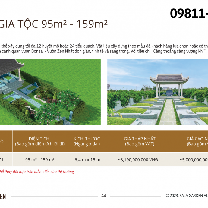 Hoa viên Sala Garden - Nơi an nghỉ cuối cùng bình yên và thanh tịnh