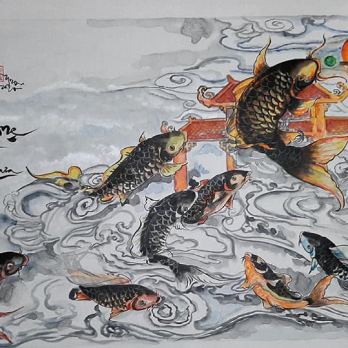 Tranh Cá Chép Phong Thủy: Ý Nghĩa, Chọn Tranh Đúng Phong Cách, Màu Sắc Và Vị Trí Treo! Tư Vấn Từ Ngu