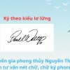 Top 5 kiểu chữ ký phổ biến và ý nghĩa phong thủy