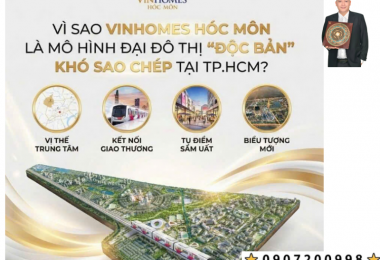 Giá trị bất động sản dòng tiền Vinhomes Hóc Môn dài hạn