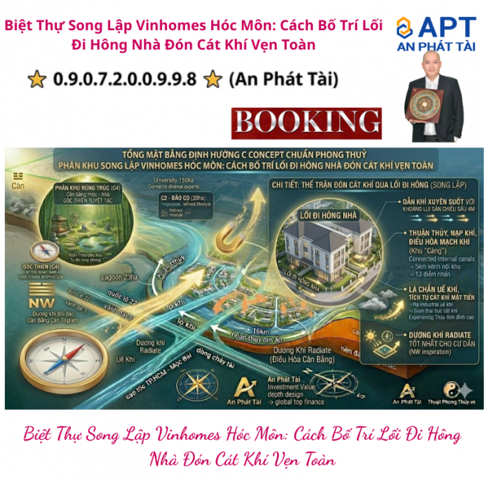 Bí mật tiền sảnh thông thoáng quyết định dòng tiền cho thuê nhà liền kề Vinhomes Hóc Môn