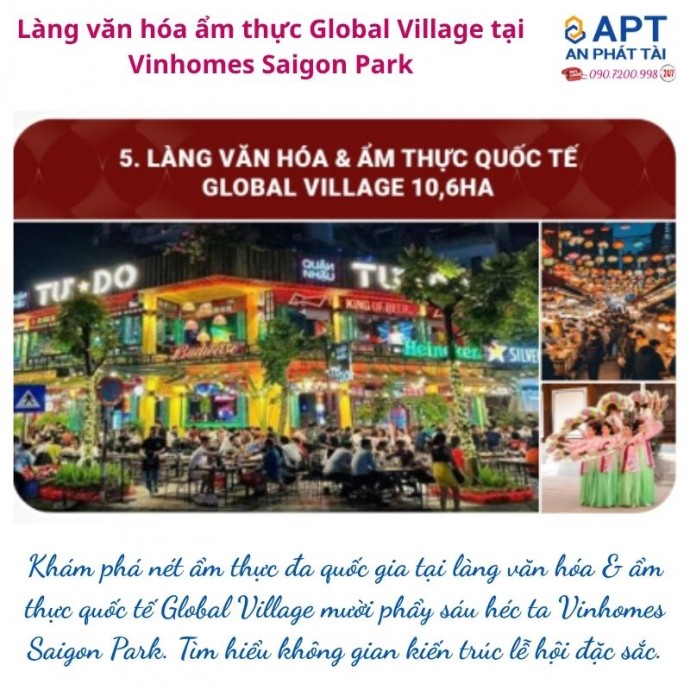 Global Village 10,6ha tại Vinhomes Saigon Park: đòn bẩy gia tăng giá trị điền sản