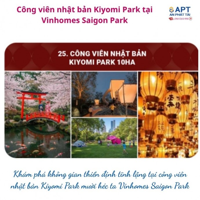 Kiyomi Park 10ha tại Vinhomes Saigon Park: điểm tựa tích sản sinh thái độc bản