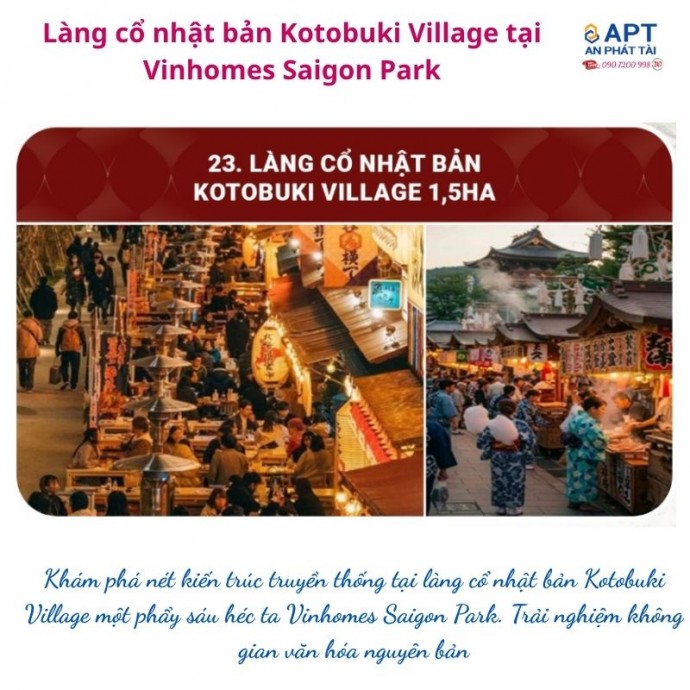 Kotobuki Village 1,5ha tại Vinhomes Saigon Park: điểm tựa tích sản văn hóa khan hiếm