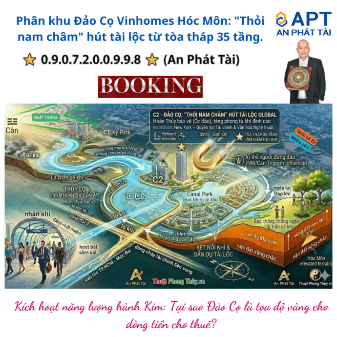 Phân khu Đảo Cọ Vinhomes Hóc Môn: 