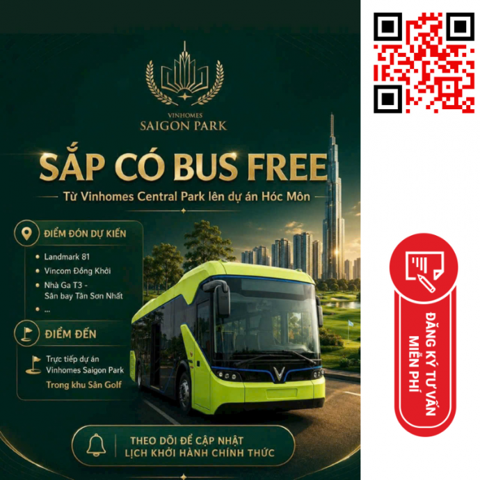 Tuyến VinBus free đến Vinhomes Saigon Park: đòn bẩy tích sản khu Tây Bắc